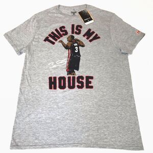 Miami Heat Dwyane Wade Size M This Is My House Grey Tee T Shirt Homage Grey